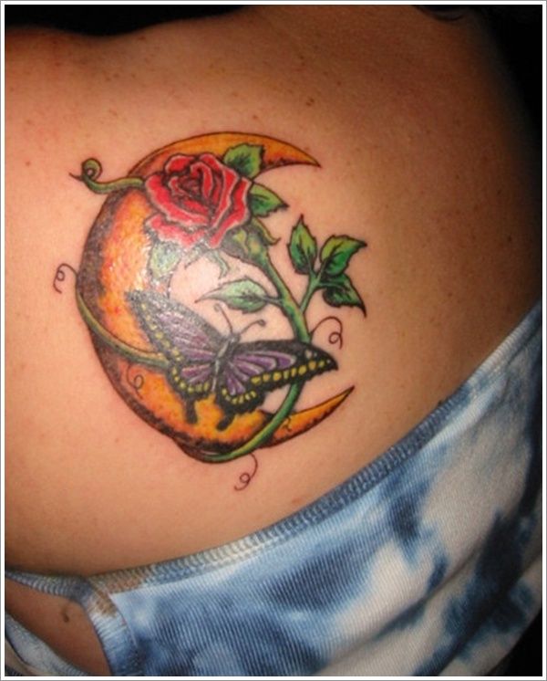  moon tattoo color