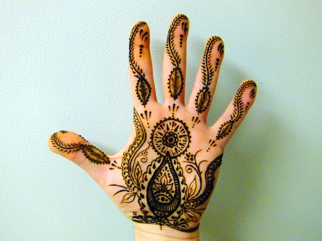  henna tattoo palm