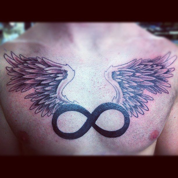  infinity tattoo with wings