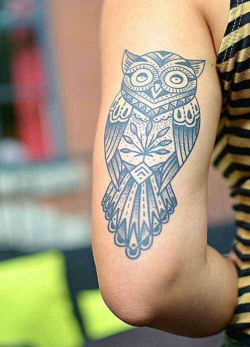  owl tribal tattoos