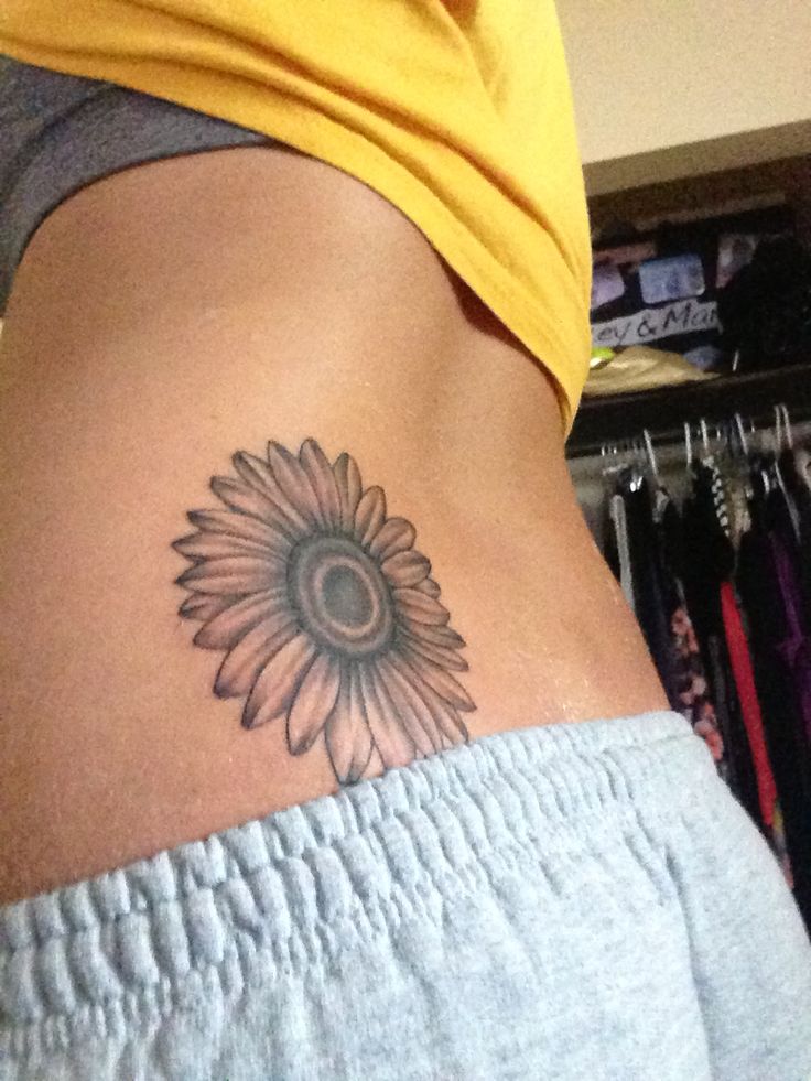 sunflower tattoo placement