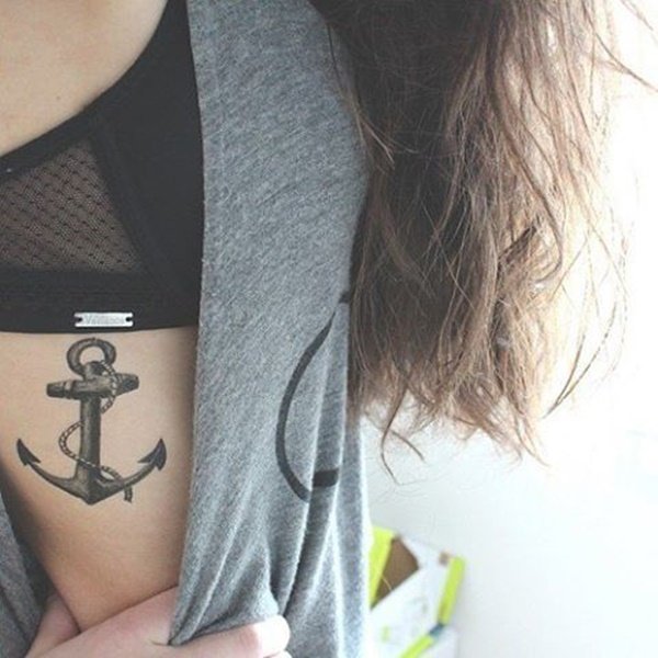  anchor tattoos ribs