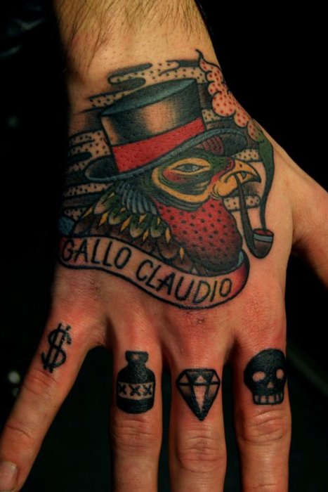  back of hand tattoos
