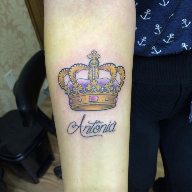  crown tattoos with name
