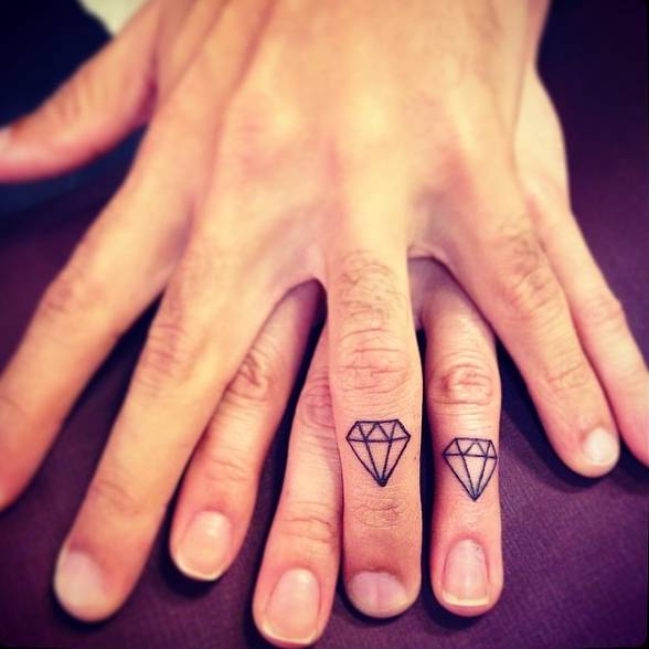 finger matching tattoos
