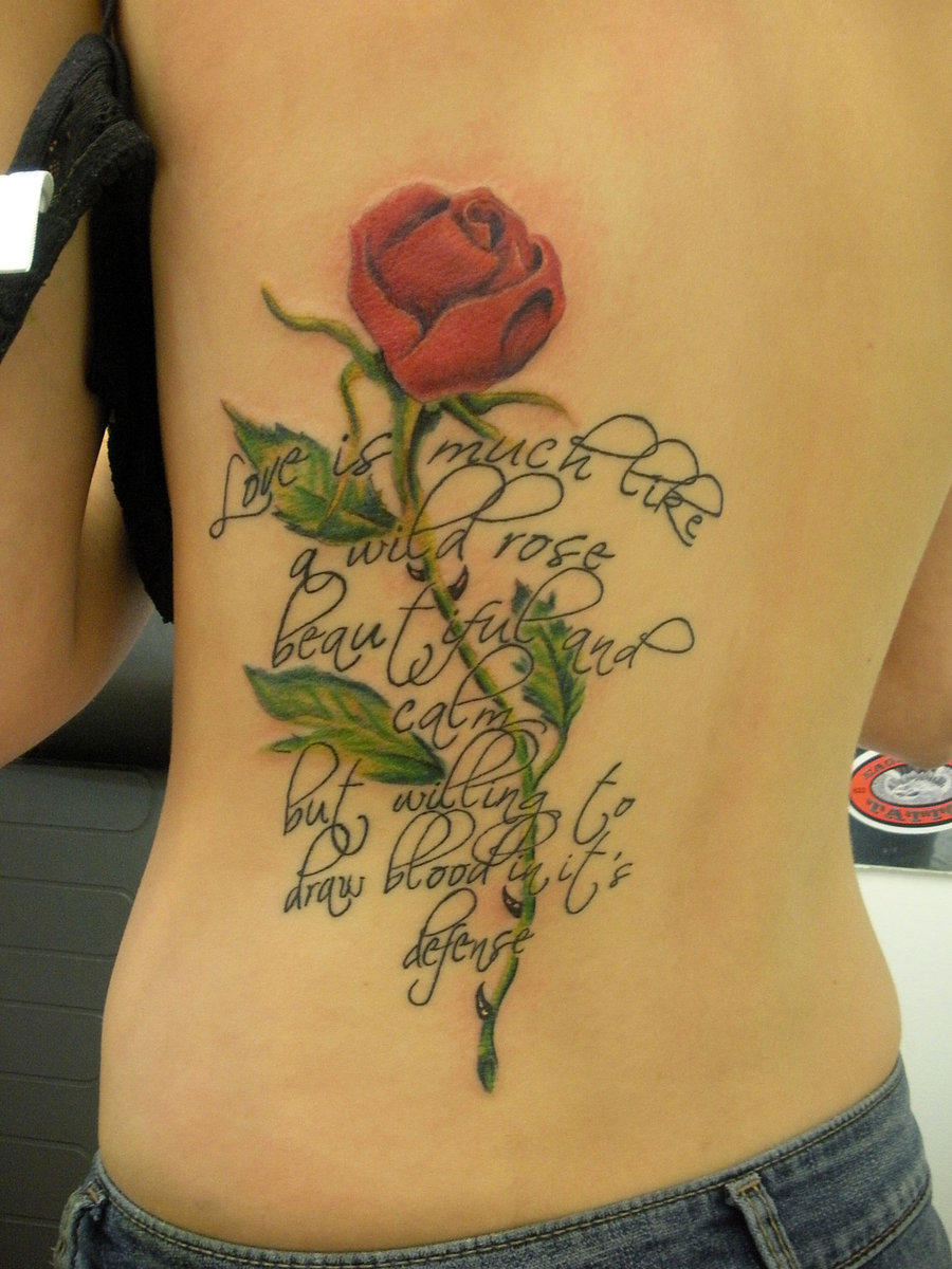  teenager rose tattoo