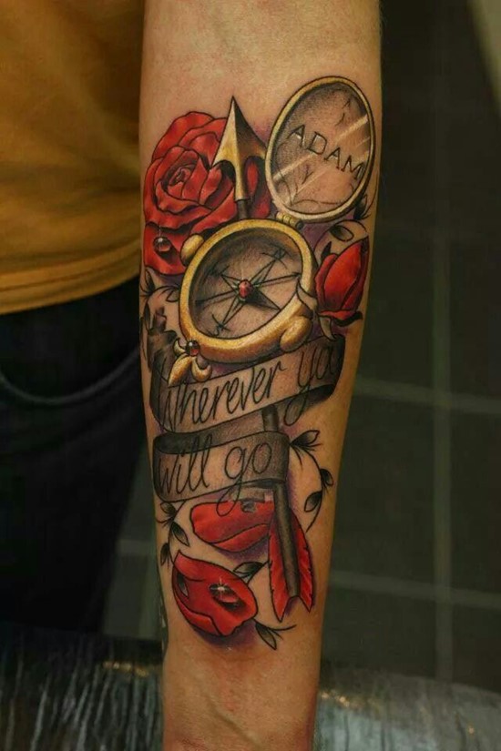  unique compass tattoo
