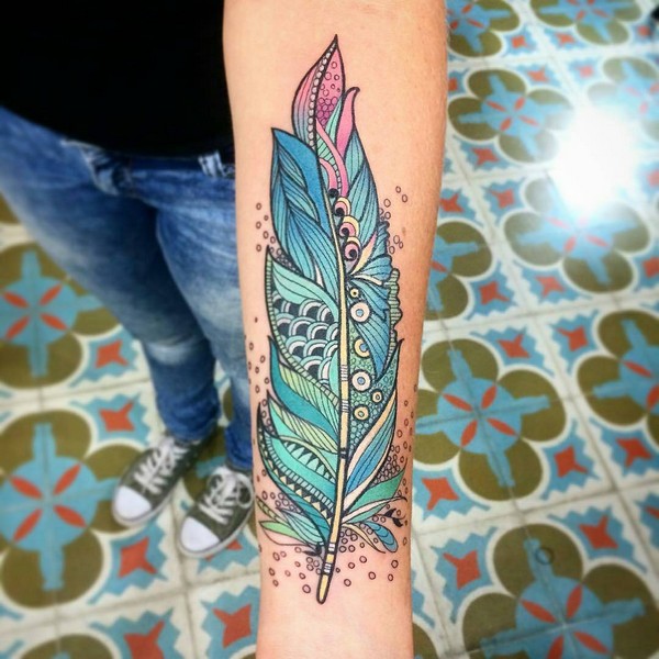  unique feather tattoo