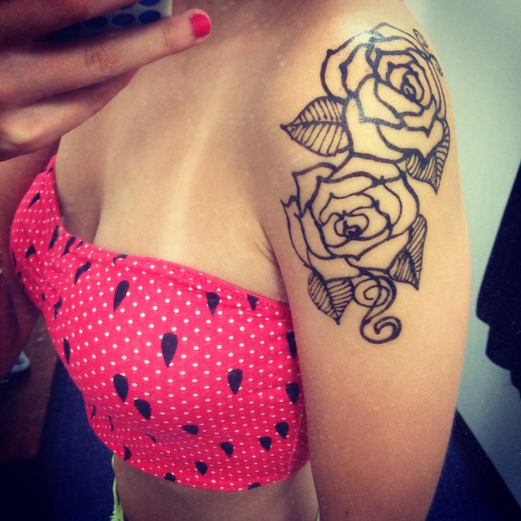 henna tattoo rose