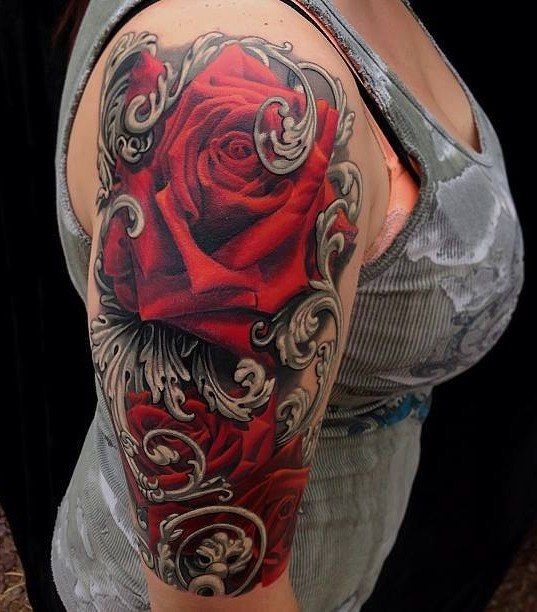  rose tattoo cover up