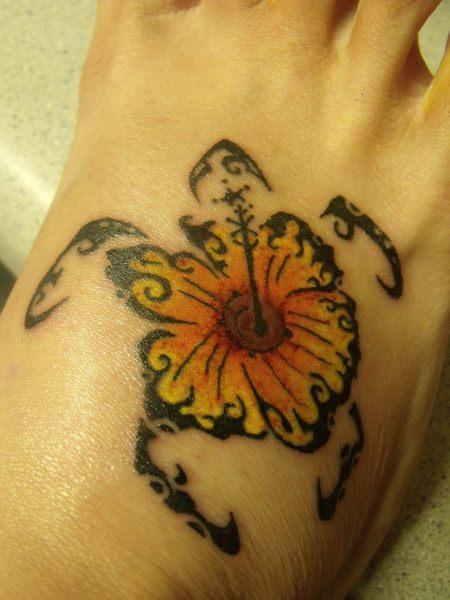  tribal sunflower tattoo