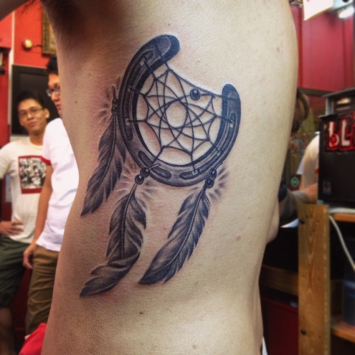 antler dream catcher tattoo