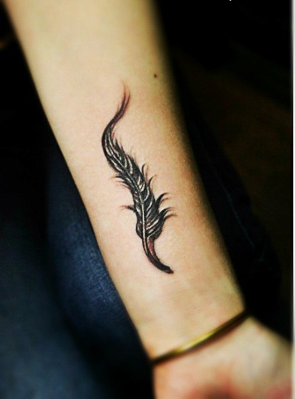  feather cute tattoos