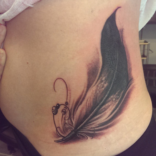  feather tattoo cover up