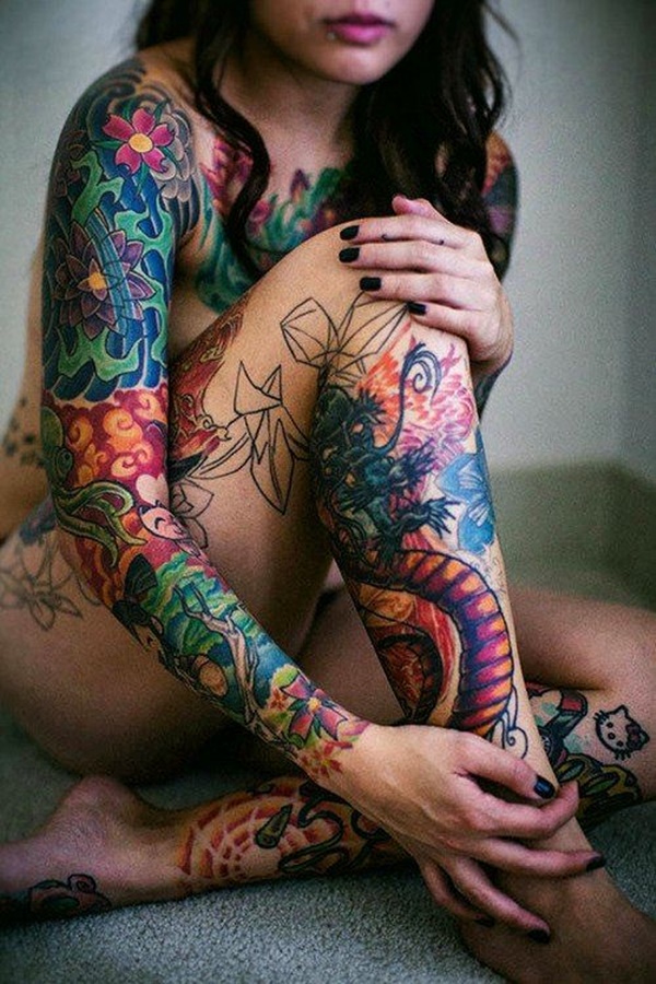  forearm tattoos color