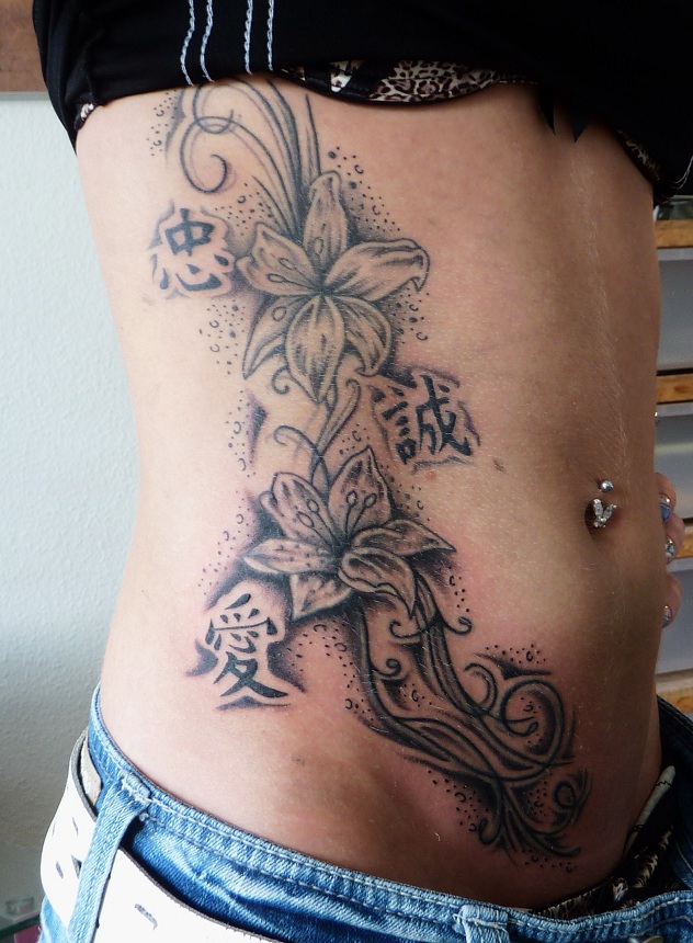  tribal flower tattoos
