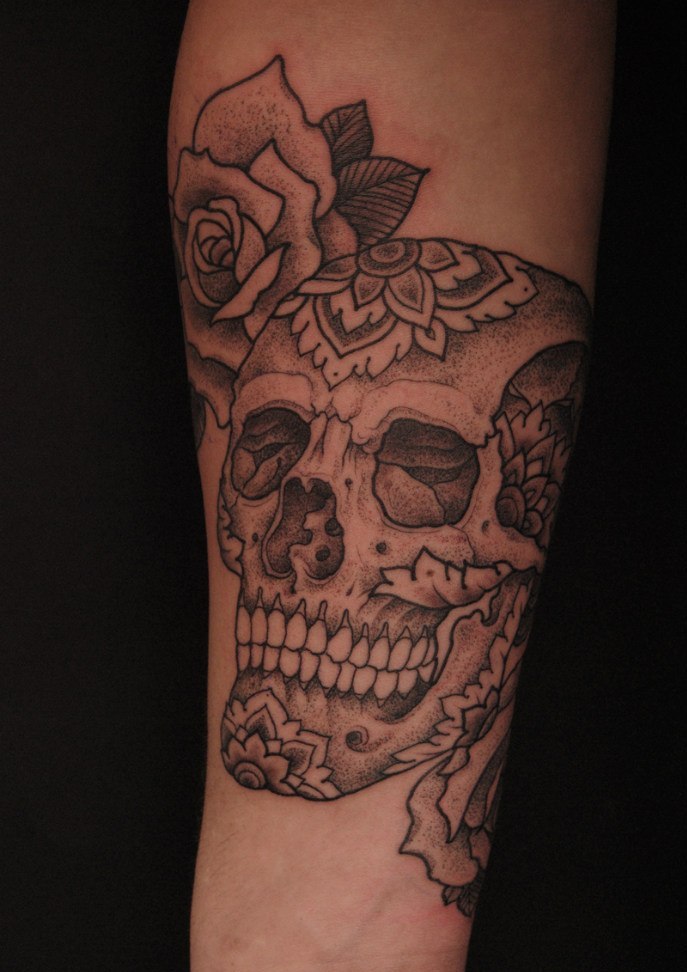 beautiful skull tattoos