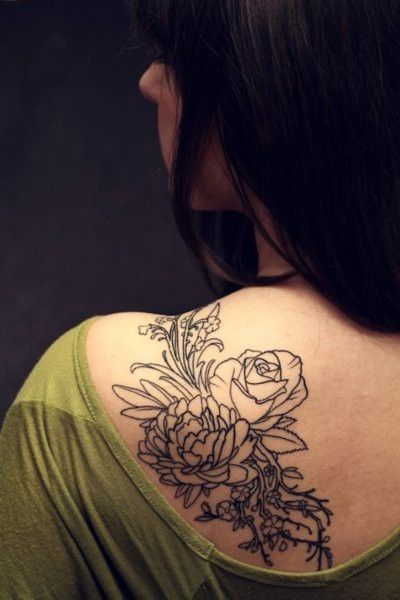 elegant back tattoos