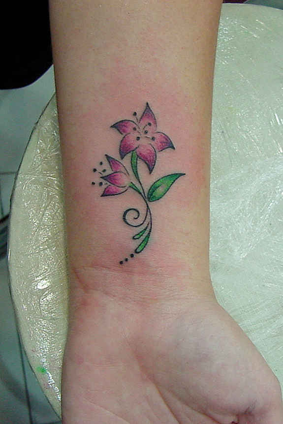  flower tattoos wrist