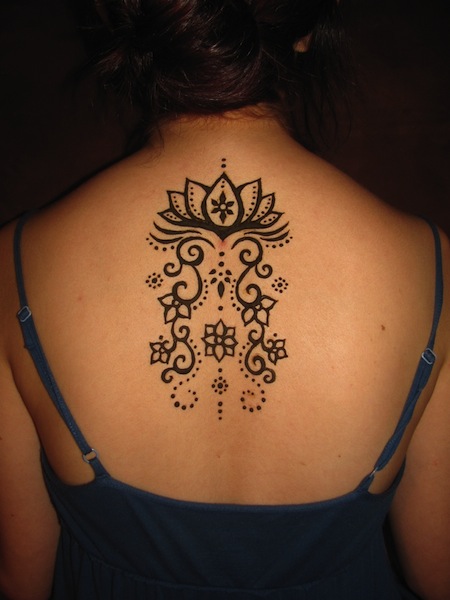  henna tattoo lotus
