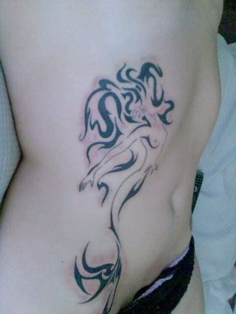 hip mermaid tattoos