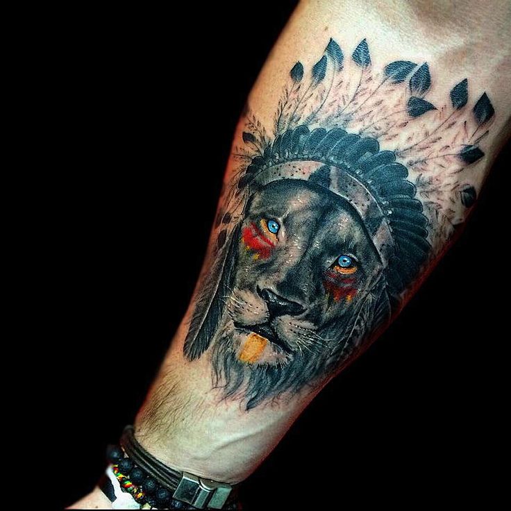  indian lion tattoo