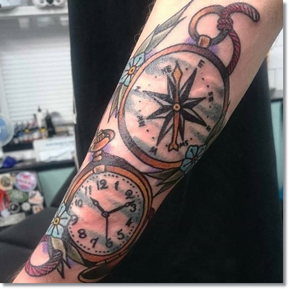  pocket compass tattoo