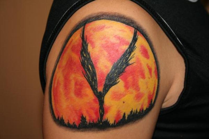 red moon tattoo