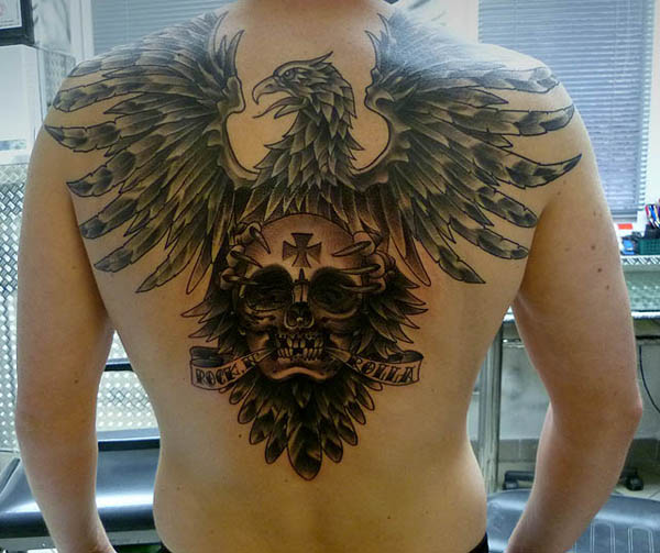  eagle chest tattoos