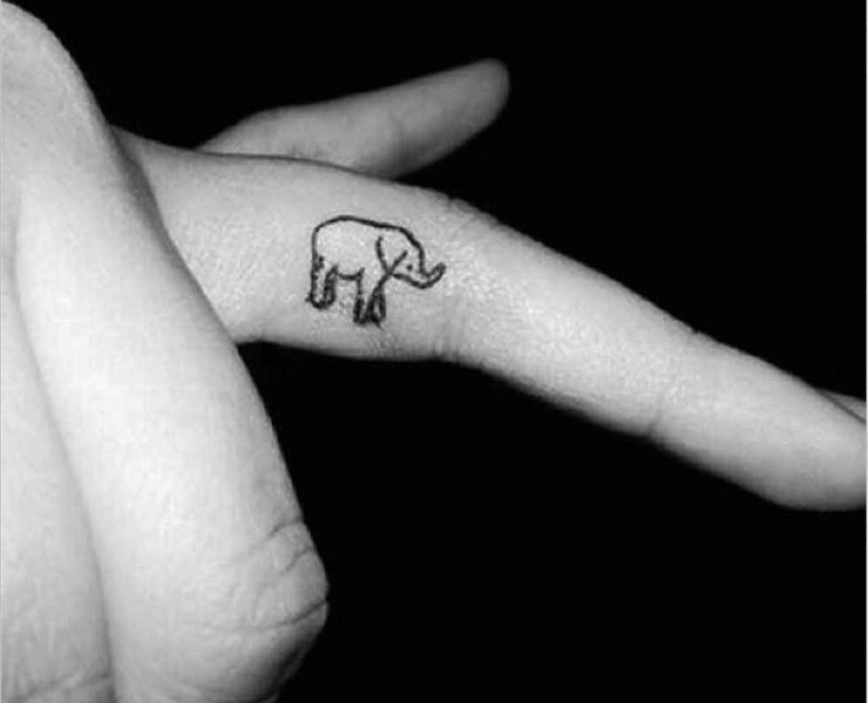  tiny finger tattoos