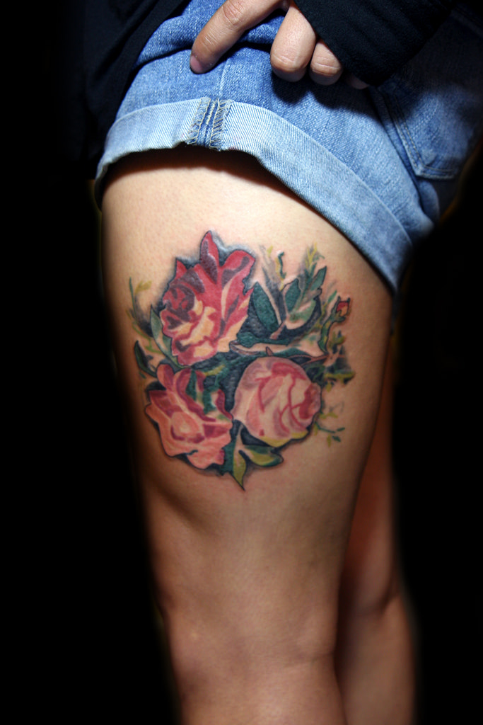  vintage rose tattoo