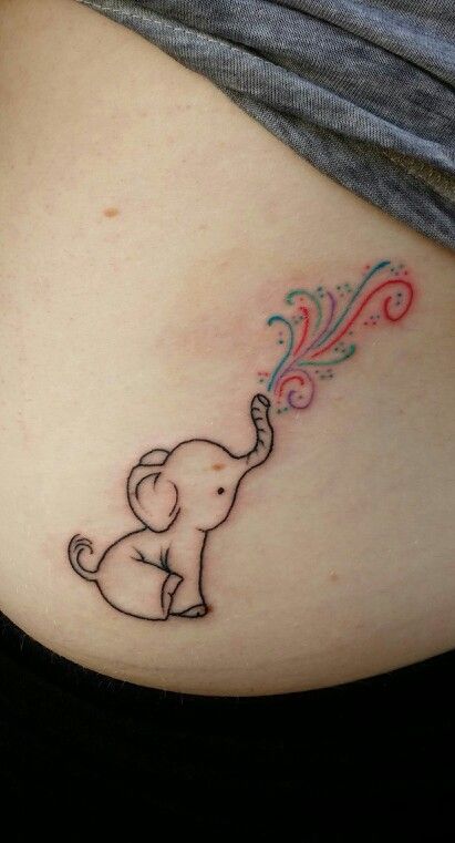  elephant cute tattoos