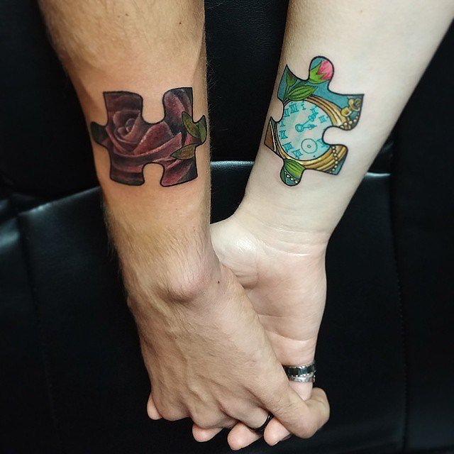 puzzle matching tattoos