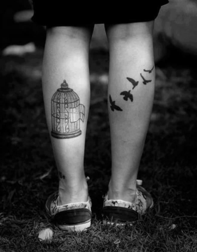  bird leg tattoos