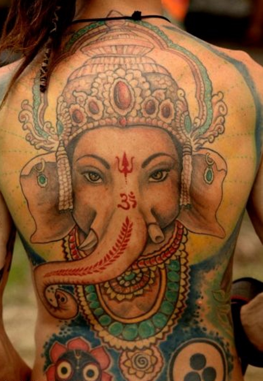  buddha elephant tattoo