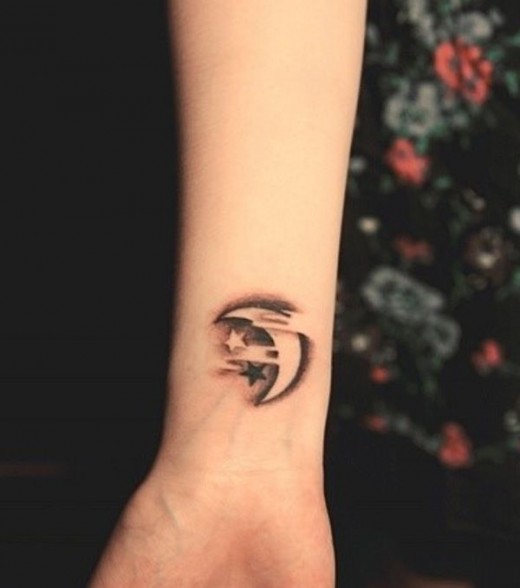  moon cute tattoos