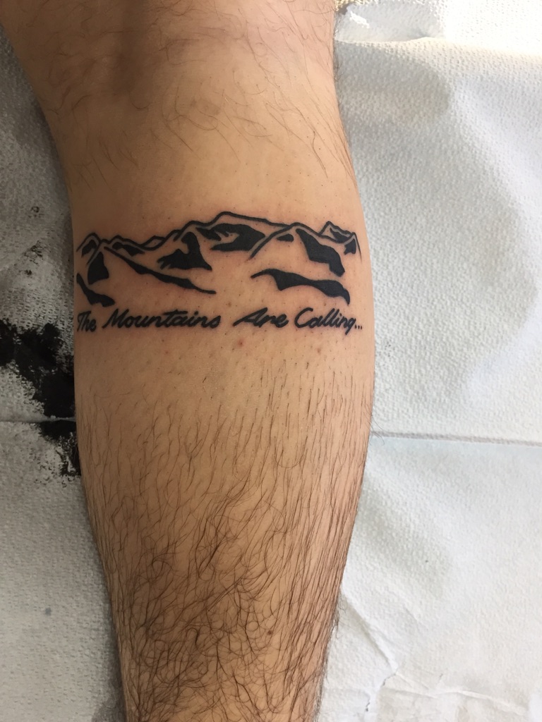 utah mountain tattoo