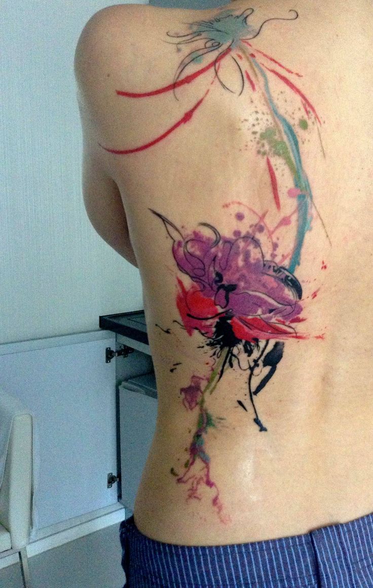  abstract flower tattoos