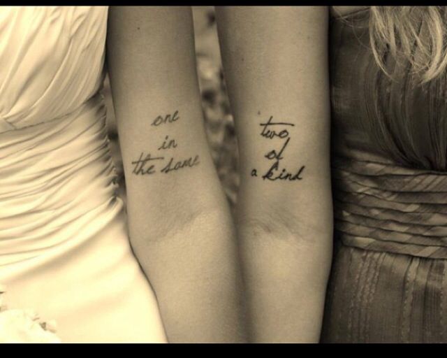 best friend tattoos words