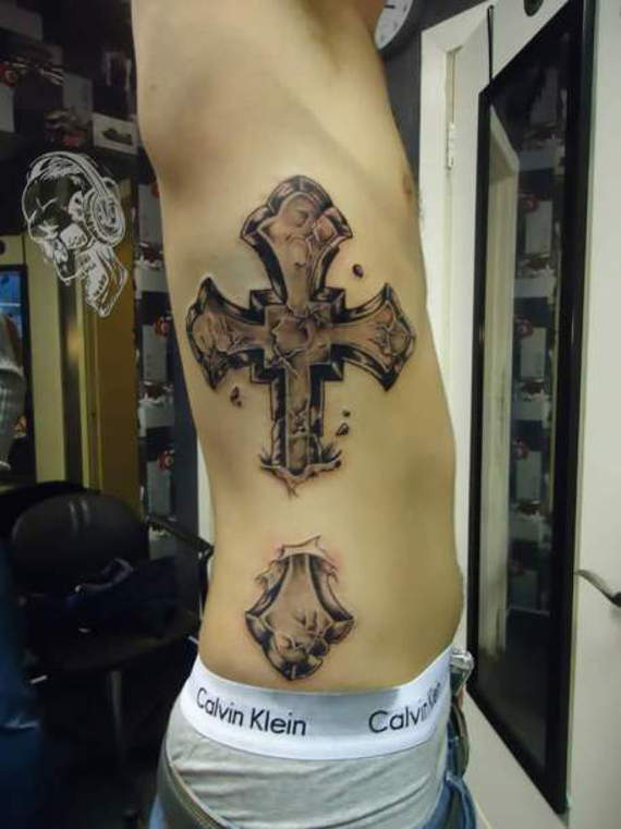 lace cross tattoo