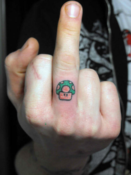  middle finger tattoos