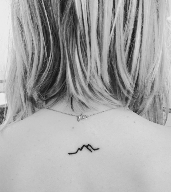  mountain tattoo line