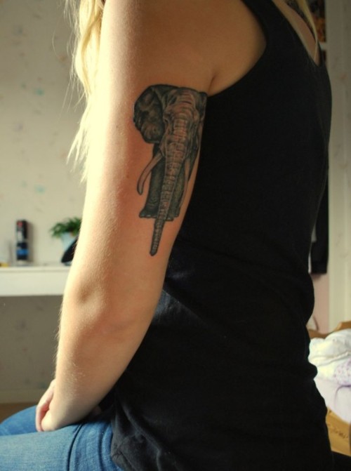 elephant tattoo placement