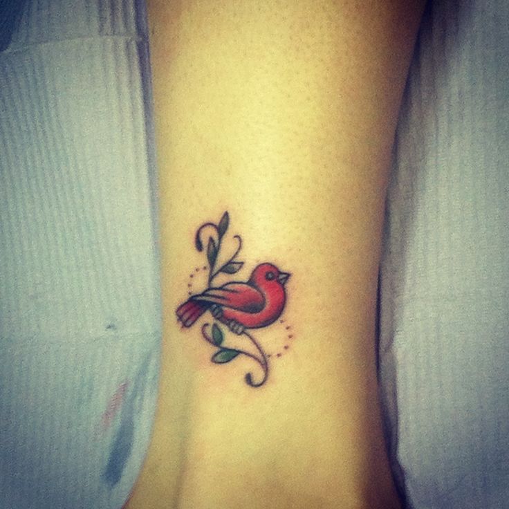 red bird tattoos