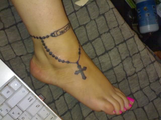  cross tattoos on foot