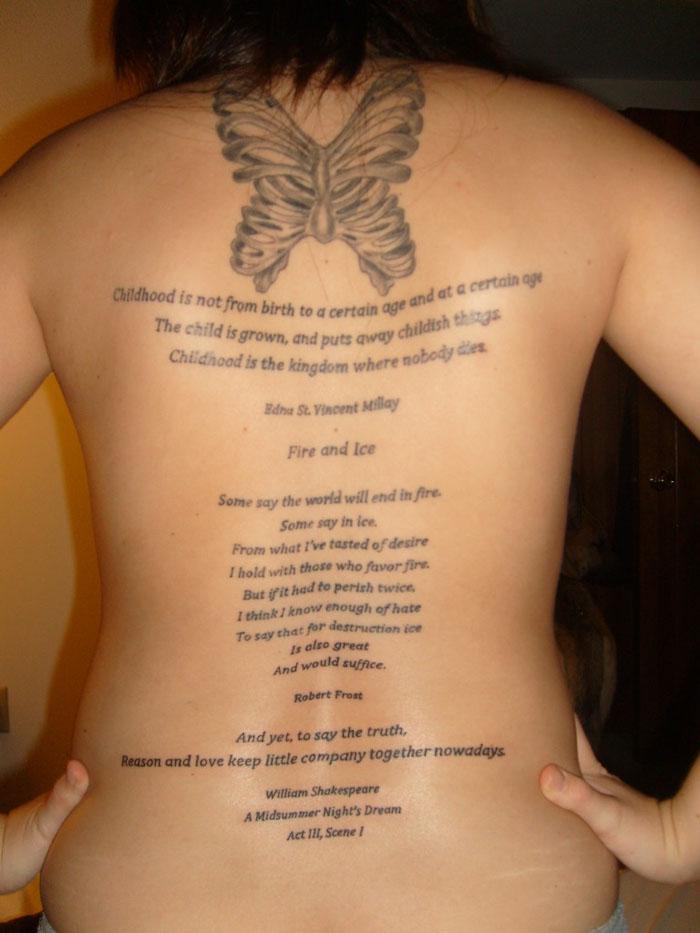 meaningful back tattoos