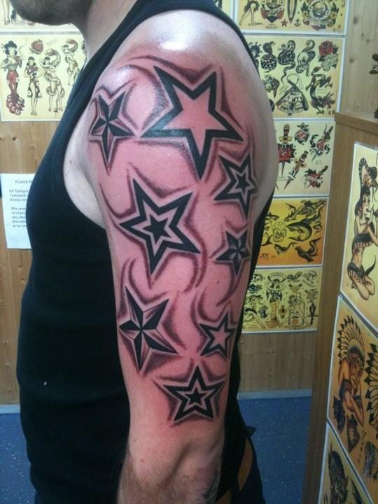 star sleeve tattoos