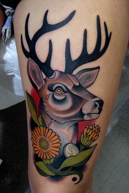 traditional tattoos deer