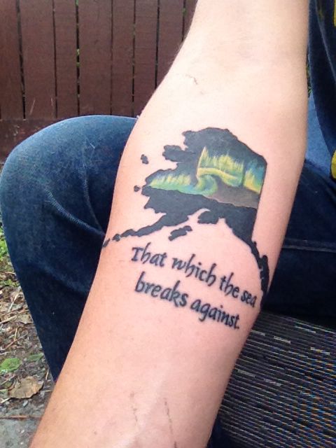  alaska mountain tattoo