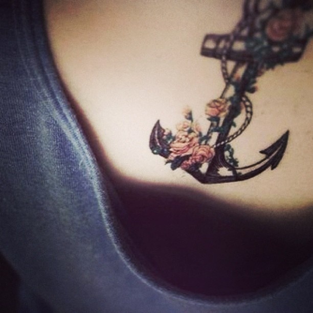  anchor tattoos back